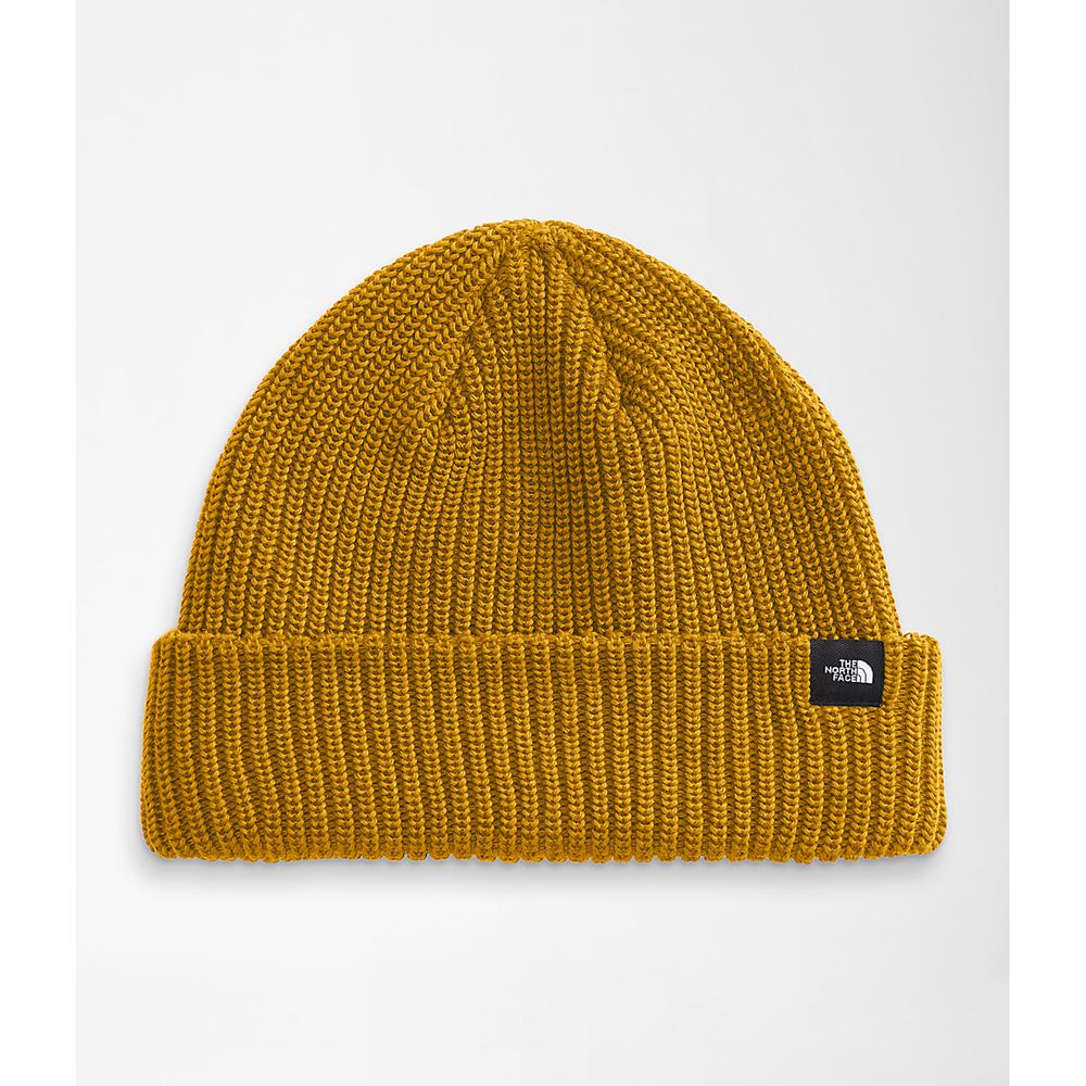 The North Face Beanies Womens Australia - The North Face Short Fisherman Yellow (BKG-091752)